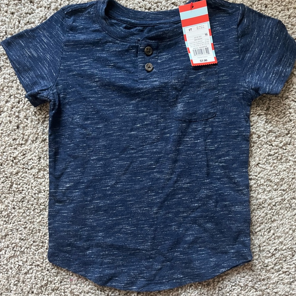 Cat & Jack Navy Short Sleeve Tee